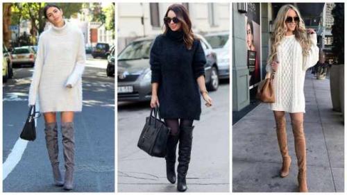 С чем носить модные ботфорты осень-зима 2021-2022. С чем носить ботфорты: модные сочетания 2021/2022