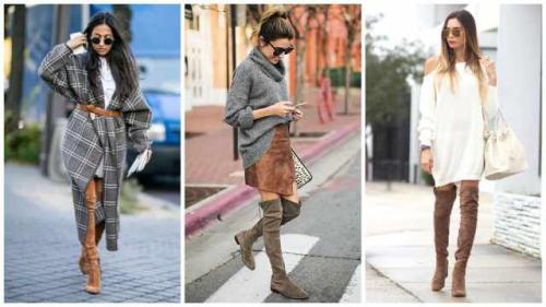 С чем носить модные ботфорты осень-зима 2021-2022. С чем носить ботфорты: модные сочетания 2021/2022