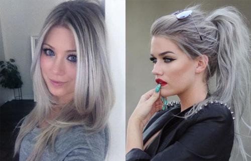 Окрашивание волос в седой цвет. Особенности цвета 07 Окрашивание волос в седой цвет. Особенности цвета 07