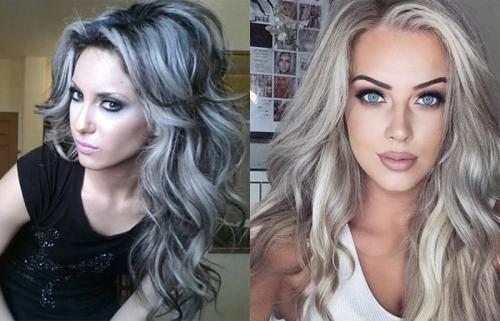 Окрашивание волос в седой цвет. Особенности цвета 04 Окрашивание волос в седой цвет. Особенности цвета 04