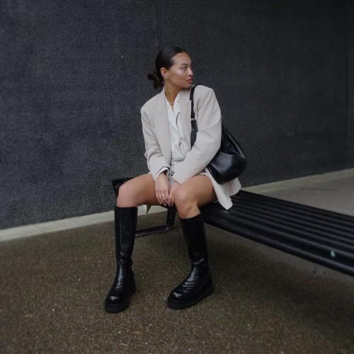 Сапоги ботфорты осень с чем носить. Как носить ботфорты разных фасонов 08 Сапоги ботфорты осень с чем носить. Как носить ботфорты разных фасонов 08