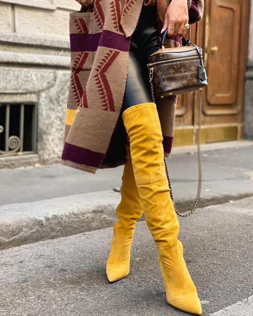 Сапоги ботфорты осень с чем носить. Как носить ботфорты разных фасонов 05 Сапоги ботфорты осень с чем носить. Как носить ботфорты разных фасонов 05