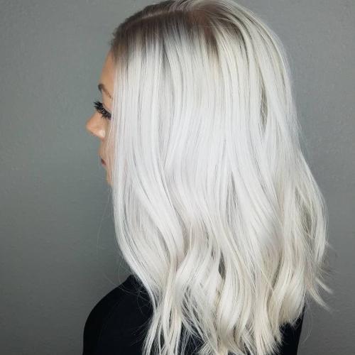 Как покрасить волосы в белый. Палитра популярных оттенков белого