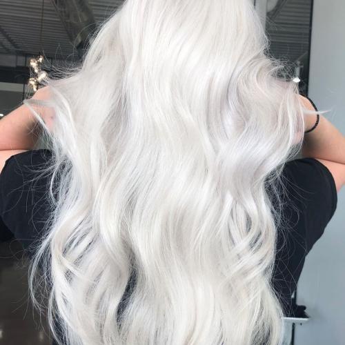 Как покрасить волосы в белый. Палитра популярных оттенков белого