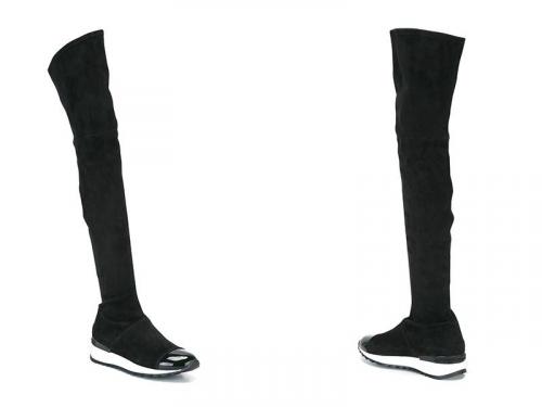 Замшевые ботфорты на каблуке: все, что нужно знать о популярной обуви 02 Замшевые ботфорты на каблуке: все, что нужно знать о популярной обуви 02