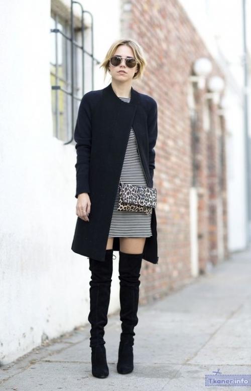 Как составить эффектный образ с чёрными ботфортами. Правила сочетаний элементов гардероба с черными ботфортами 01 Как составить эффектный образ с чёрными ботфортами. Правила сочетаний элементов гардероба с черными ботфортами 01