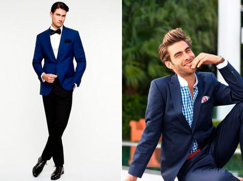 Какие типы украшений можно носить с темно-синим костюмом. Кому подходит