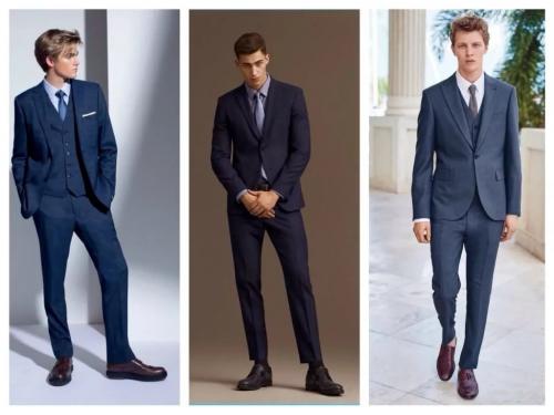 Как выбрать синий костюм по фигуре и комплекции. Кому подходит
