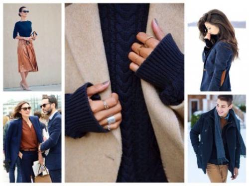 Какие типы шарфов и платок лучше всего сочетать с синим костюмом женским с юбкой