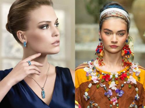 Добавьте блеск к синему брючному костюму с помощью этих бижутерийных идей 08