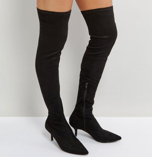 Какие материалы используются для изготовления ботфорты замшевого на каблуке. Разнообразие ботфортов-чулок, причины их большой популярности