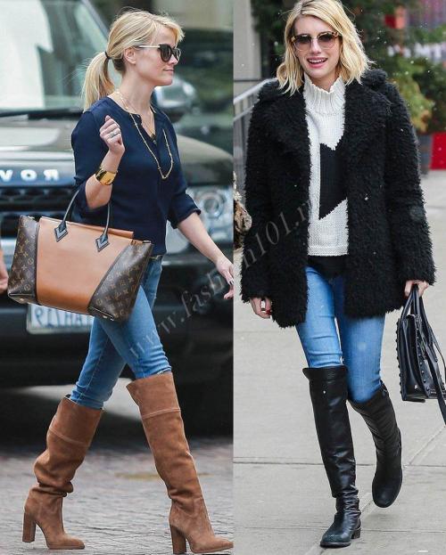 С чем носить ботфорты верхняя одежда. С чем носить ботфорты