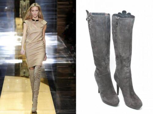 Какие цвета одежды подходят к замшевым серым сапогам. С чем выгодно будут смотреться высокие замшевые сапоги