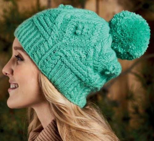 Шапка крупной вязки, как связать. Шапка спицами, подборка