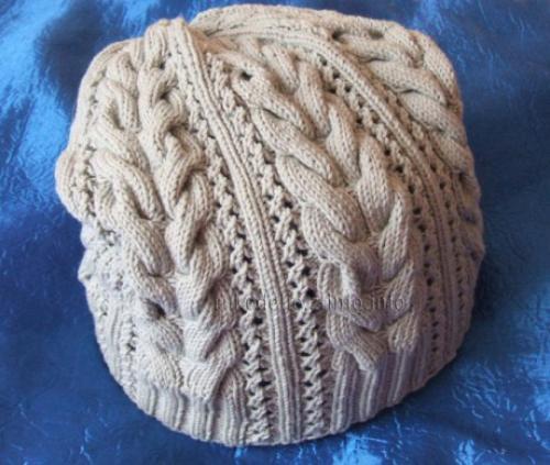 Шапка крупной вязки, как связать. Шапка спицами, подборка