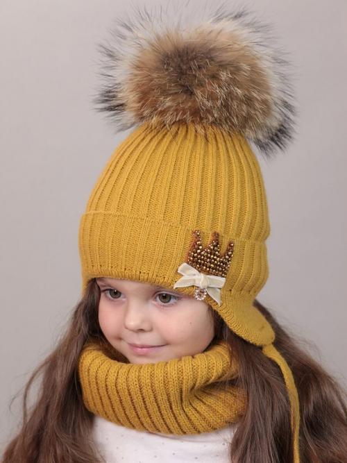 Детская шапка спицами. Шапка девочке спицами – когда ушки в тепле