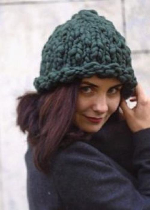 Шапка спицами из толстой пряжи без отворота. Шапка из толстой пряжи