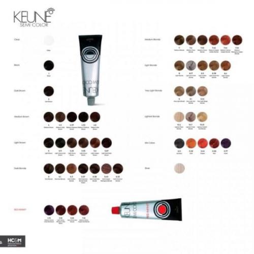 Keune Semi Color палитра. Безаммиачный вариант Keune Semi Color