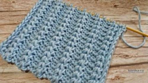 Рельефные узоры спицами для шапок. Подборка схем и описаний для вязания спицами рельефных узоров