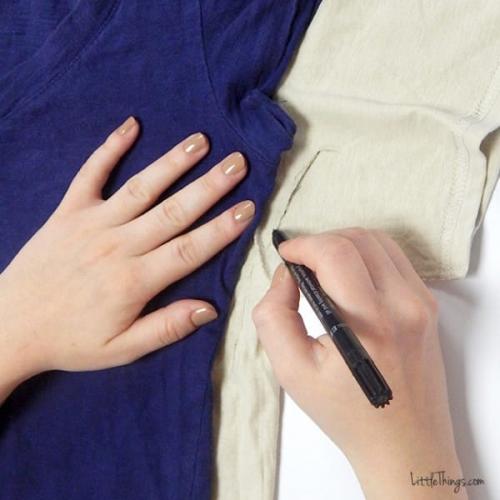 Как подогнать футболку по размеру. Как идеально подогнать большую футболку под свой размер