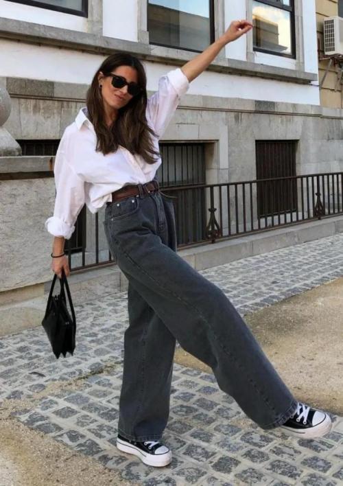 Широкие джинсы: модный и комфортный выбор для женщин 27 Широкие джинсы: модный и комфортный выбор для женщин 27