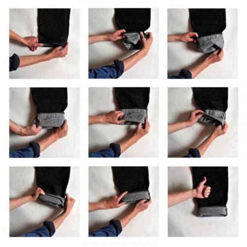 Какие аксессуары лучше всего дополняют образ с джинсами с отворотами. Джинсы мом с подворотом