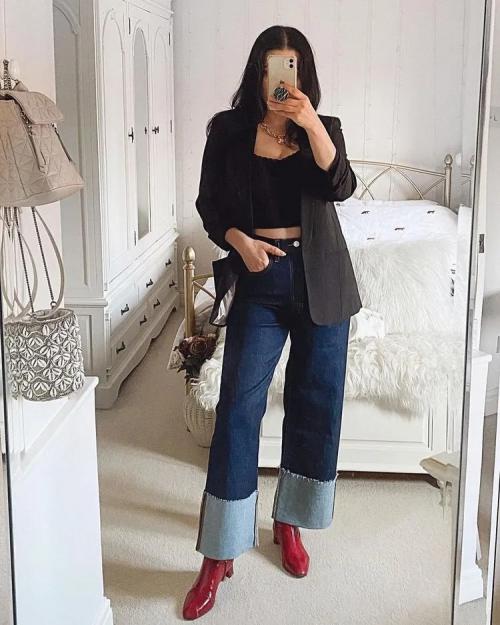 Джинсы с отворотами: как преобразить свой гардероб 07