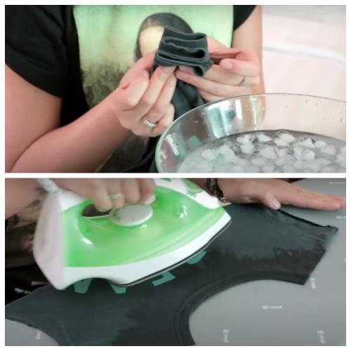 Если у футболки растянулся воротник, я использую этот способ, и она, как новая 06 Если у футболки растянулся воротник, я использую этот способ, и она, как новая 06