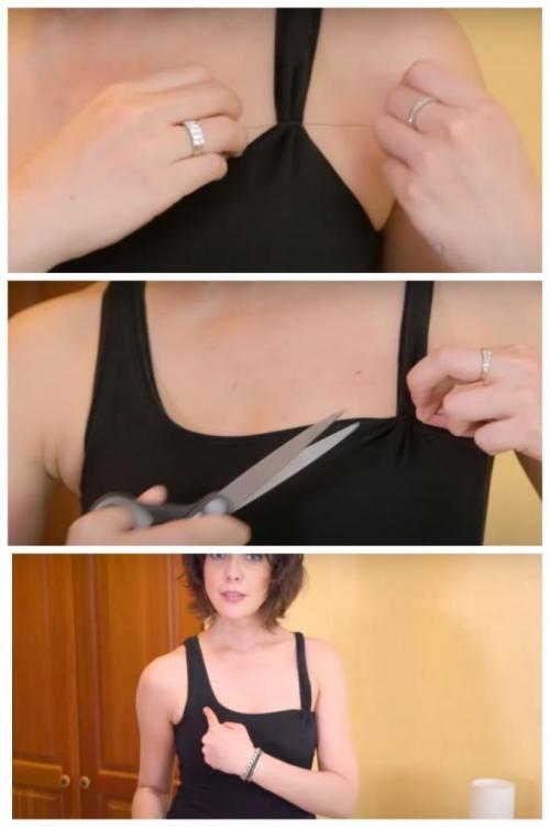 Если у футболки растянулся воротник, я использую этот способ, и она, как новая 12 Если у футболки растянулся воротник, я использую этот способ, и она, как новая 12