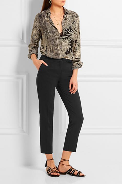 С какой обувью лучше носить укороченные брюки