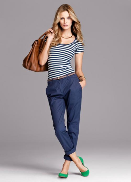 С какой обувью лучше носить укороченные брюки