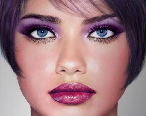 Яркий макияж глаз. Особенности яркого макияжа