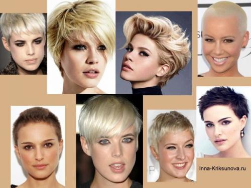 Как сочетать голой вид с короткой прической с разными типами макияжа. Короткая стрижка. Какой макияж к ней подходит